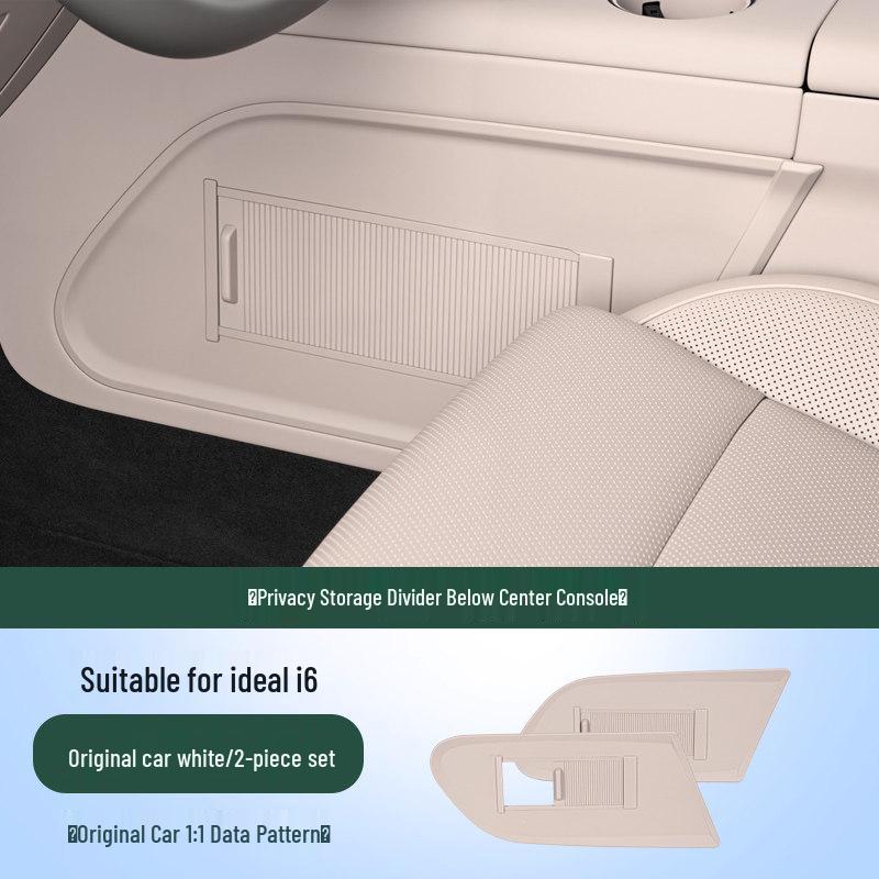 Ideal i6/i8 Center Console Privacy Organizer: Car Interior Storage Box