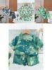 Adorable Boys Hawaiian Floral Shirt And Short Set For Summer Beach Vacation In Soft Cotton