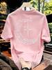 Gothic Moon Star Unisexs TShirt Large Cotton Short Sleeved Top Summer Street Wear
