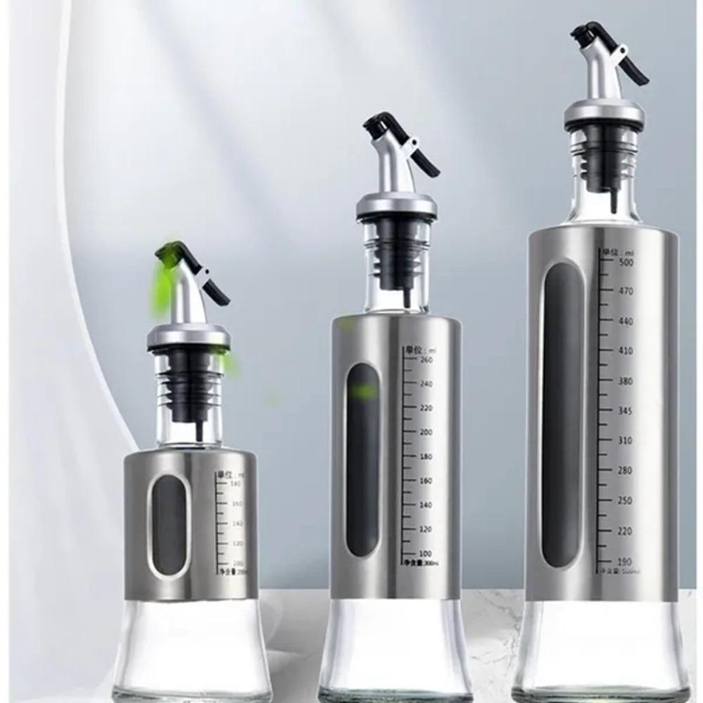 Olive Oil Kitchen Stainless Steel Wine Bottle Oil Kettle Cooking Tools Seasoning Storage Dispenser