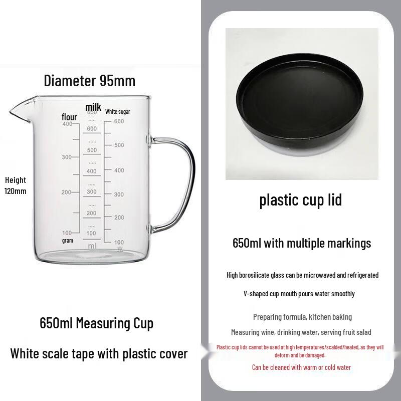 ZISIZ Glass Measuring Cup with Scale