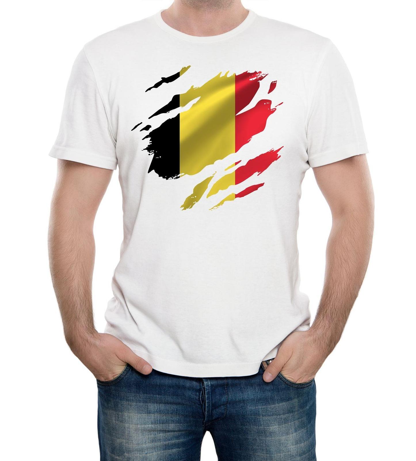 Torn Belgium Flag Men s T-Shirt Mens Womens Tees Top Brussels Country national football L