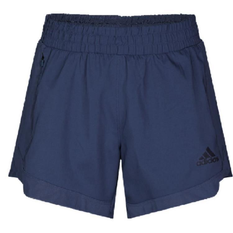 Adidas Mesh Woven Shorts Outdoor Sports Mid Waist Casual Shorts Women Shorts Blue FJ7204 S