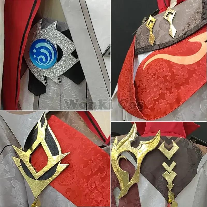 Tartaglia Cosplay Costume Wig Game Impact Tartaglia Cosplay Fatui Childe Costumes Full Set For Men Outfits