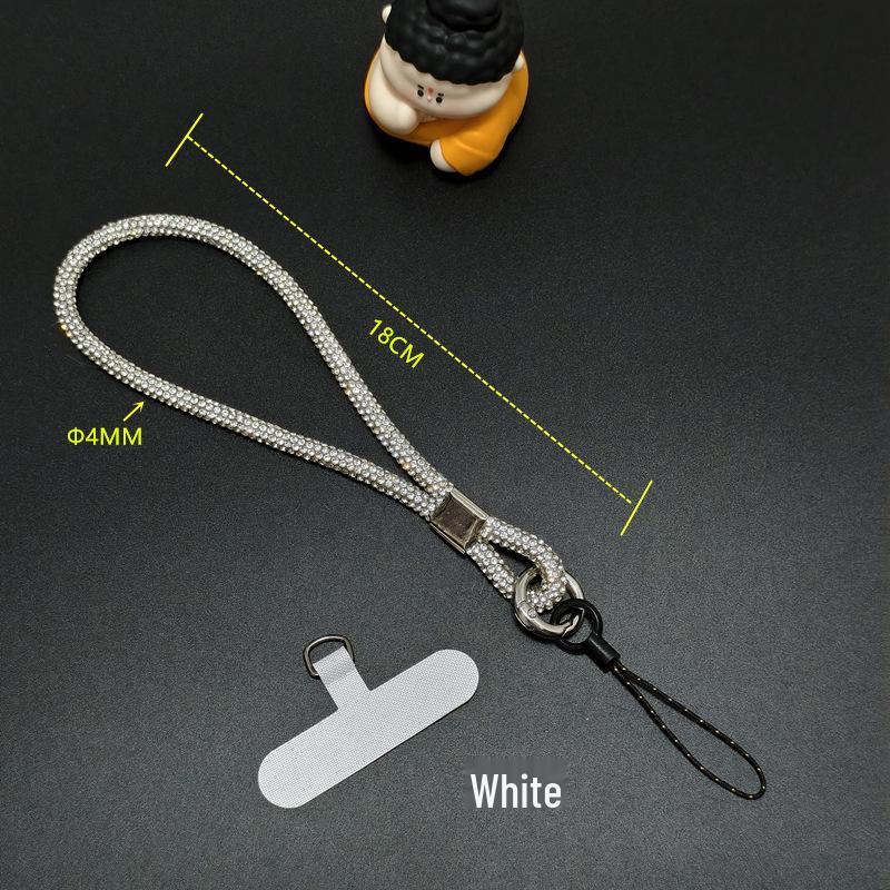 New Luxury Colorful Rhinestone Phone Wrist Lanyard - Anti-Lost Diamond-Inlaid Strap