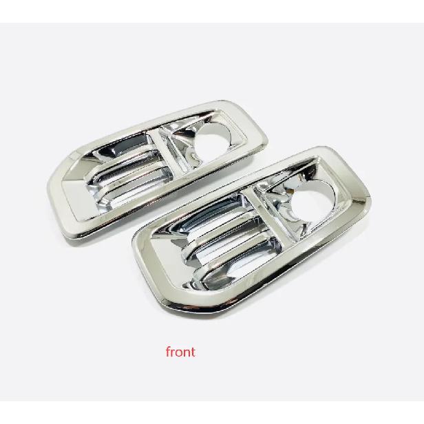 For Haval Dargo    Front Fog Light Lamp Cover Rear Foglight Frame Decoration Trim ABS Chrome Car Styling Accessories