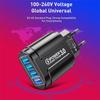 48W QC3.0 Quick Charger 4USB EU US Standard Travel Portable 4 Port Fast Charging Suitable For Android iPhone Xiaomi Other Devices