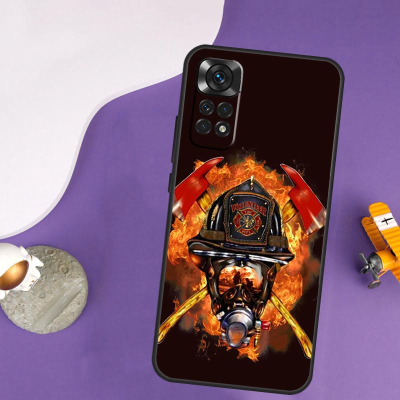 Firefighter Fire Fireman Case For Xiaomi Redmi Note 13 14 Pro 12 9 10 11 Pro 10S 11S 12S Redmi 14C 13C 10C 12C Cover
