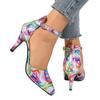 Fashion Ladies Shoes Fashion Ankle Strap Women Pumps Spring Pointed Toe Shallow Mixed Colors Buckle Dress Stilettos or Thin Heels Shoes