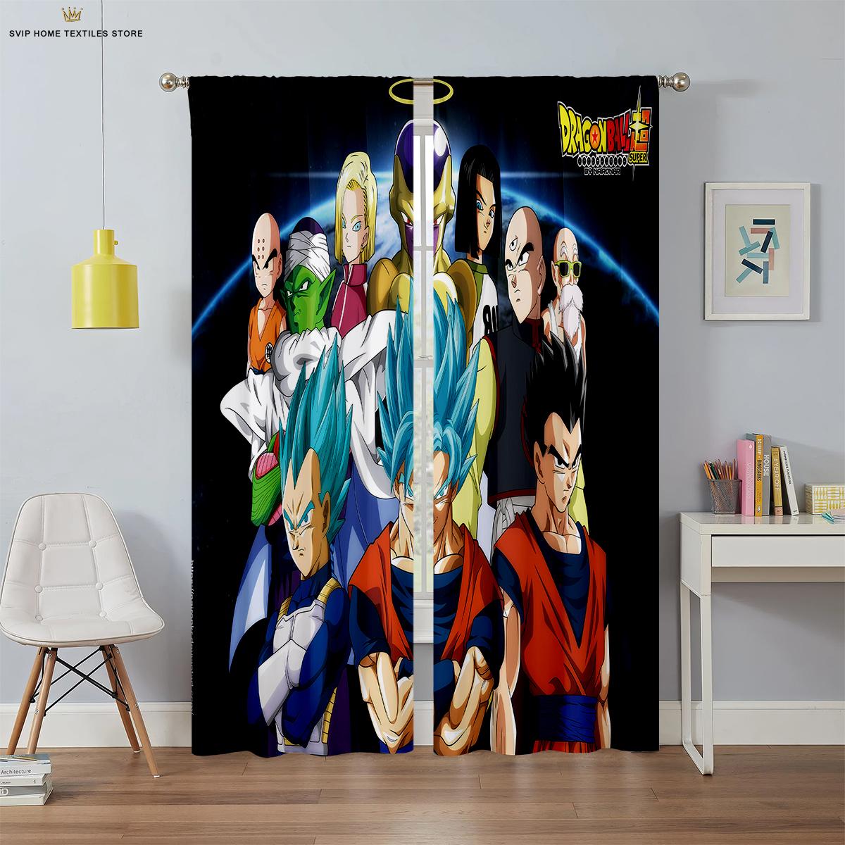 

Nice 2 Panels Of Japanese Cartoon Printed Curtain Drapes Rest Room Living Area Study Dormitory Ornamental Curtain Drapes Can Be Customized W50X130H(CM)X2PCS&Rod pocket