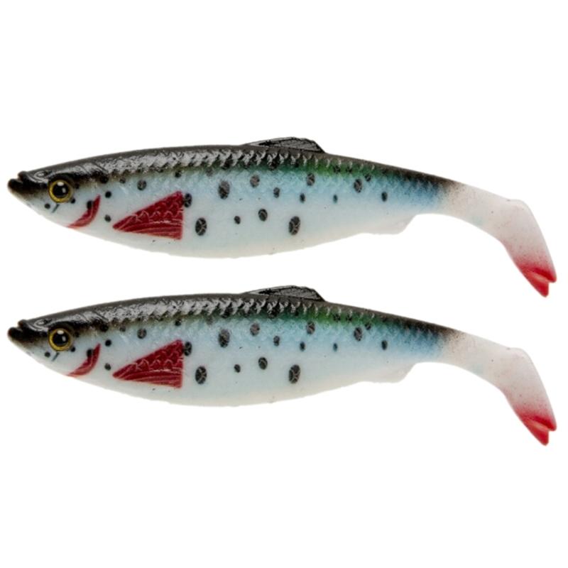 2Pcs/set Soft Fishing Lures with Slenderness Tail, Simulation Fishing Stuff Loach Baits Slow Sinking Swimming Lures