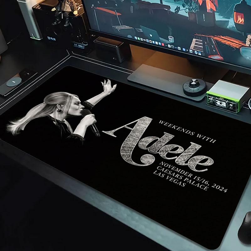 Adele Large Size Mouse Pad Large Gaming Table Cushion Non-slip Laptop Tablet Big Mousepad XXL Mat Mini PC Playmat With Lock edge