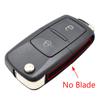 2 Button Flip Key Case Cover Shell ABS Plastic For Volkswagen Golf Passat Polo Bora Lupo Transporter Sharan Fox Skoda Octavia
