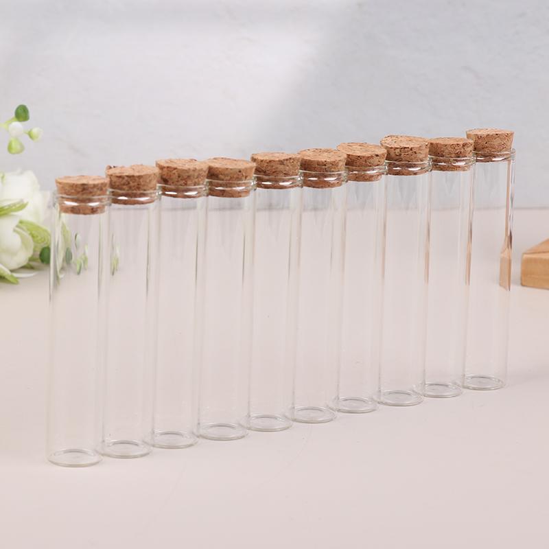 10 Stück Reagenzgläser aus Glas mit Korken, Nachrichtenflaschen, Gläser, Fläschchen, Geschenk, Kunst, Basteln, 5 ml, 8 ml, 10 ml, 12 ml, 15 ml, 20 ml, 25 ml, 30 ml