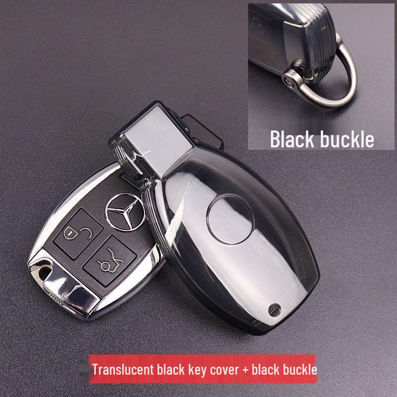 Transparent Full Coverage Key Case for Mercedes-Benz: GLC260, C200L, GLA, GLE320, GLS400, CLA