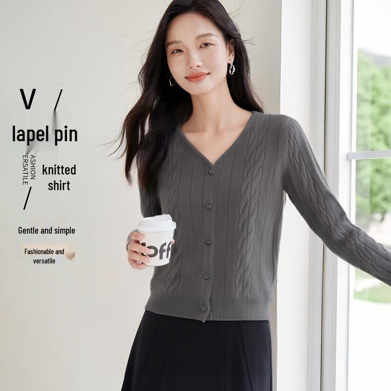 

Handu Yishe Women s V-Neck Knit Sweater One Size F (170/88A)