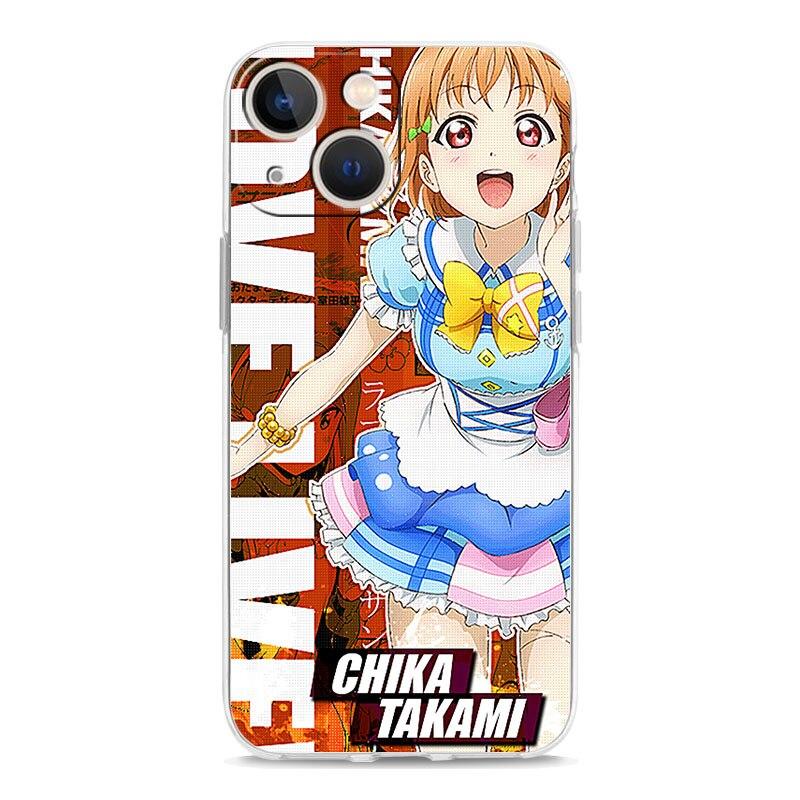 

Люблю жить! Чехол для телефона You Watanabe Anime для iPhone 14 13 11 12 Pro Max X XR XS 7 8 Plus SE прозрачный мягкий силиконовый чехол iPhone 14 Plus