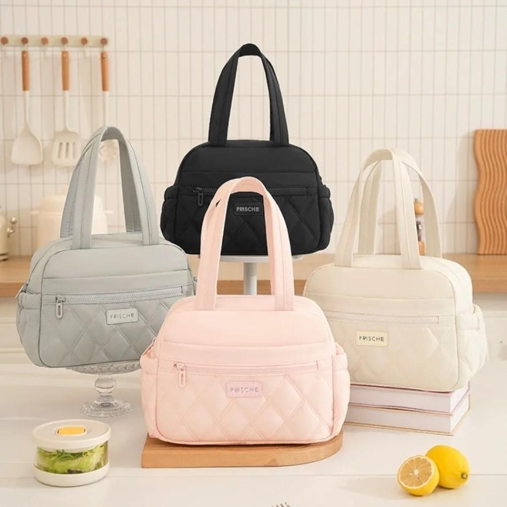 Durable Thickened Lunch Bag Large Capacity Leakproof Insulated Handbag Reusable Multi-functional Lunch Box Bag