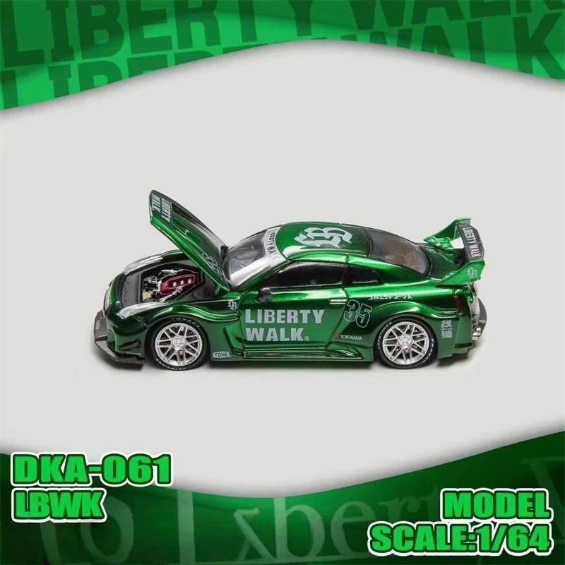 [Vorverkauf] Dämonenkönig Auto Dka 1:64 911Rs Schwarz Weiß Vollständig Öffnbar Druckguss Modellauto