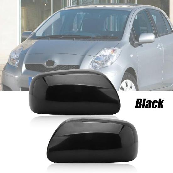 

Pair Gloss Black Rear View Mirror Cover Cap for Toyota Yaris 2007-2011,for Toyota Prius 2004 2005 2006 2007 2008 2009 Left Driver & Right Passenger