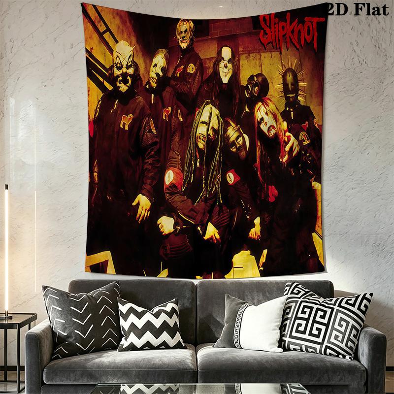 Slipknot Band'S Evolution Tapestry Fashion Print Background Cloth Homestay Soft Decoration Tapestry Background Wall Hanging Cloth