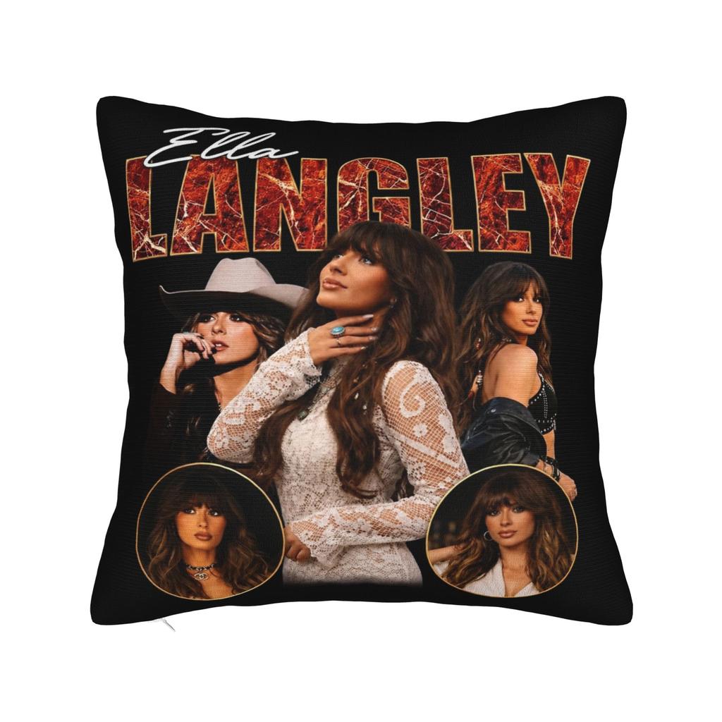 Ella Langley Die Löwenzahn-Tour Kissenbezug Druck Polyester Kissenhülle Geschenk Wurfkissenbezug Bett Quadratisch 18 Zoll