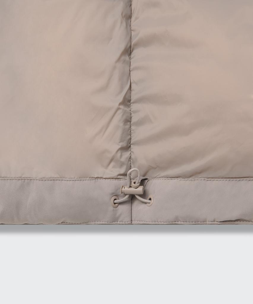 Musinsa Standard Daily Puffer Hooded Short Padded Jacket [Light Beige]