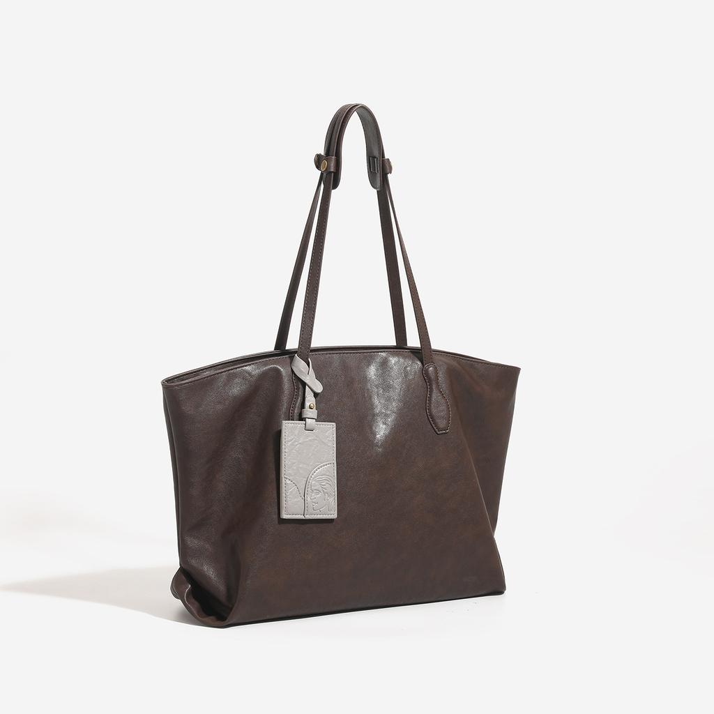 Fashionable and Simple Tote Bag, Large-capacity Commuter Student Class Shoulder Bag