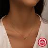 Turquoise Light Luxury Necklace Women'S Design Sense Sterling Silver Simple Tide French Temperament Advanced Sense Collarbone Chain