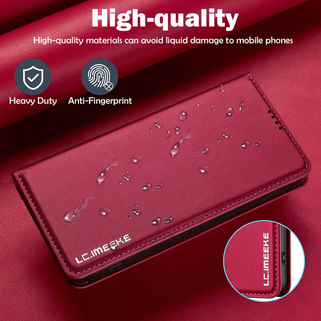 Strong Magnetic Cards Solt Wallet Leather Book Case For iPhone 16 Pro Max 16E 15 14 13 12 11 Flip Slim Bag Business Pocket Cover