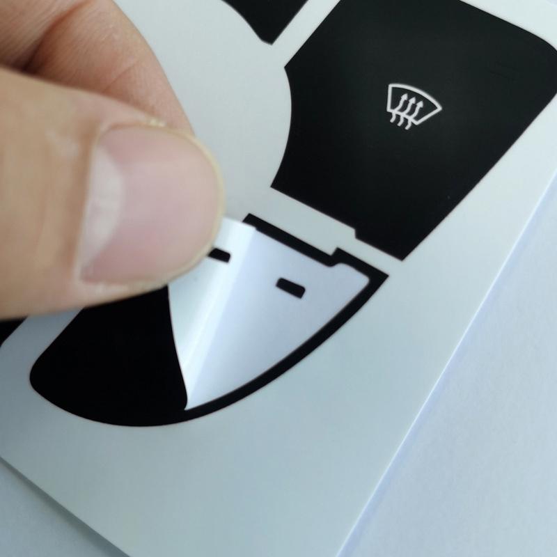 Car A/C Control Button Radio Button Repair Decals Decorative Sticker For Opel Astra J / Buick Regal Interior Accessories