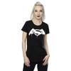 DC Comics Womens/Ladies Batman v Superman Beaten Logo Cotton T-Shirt