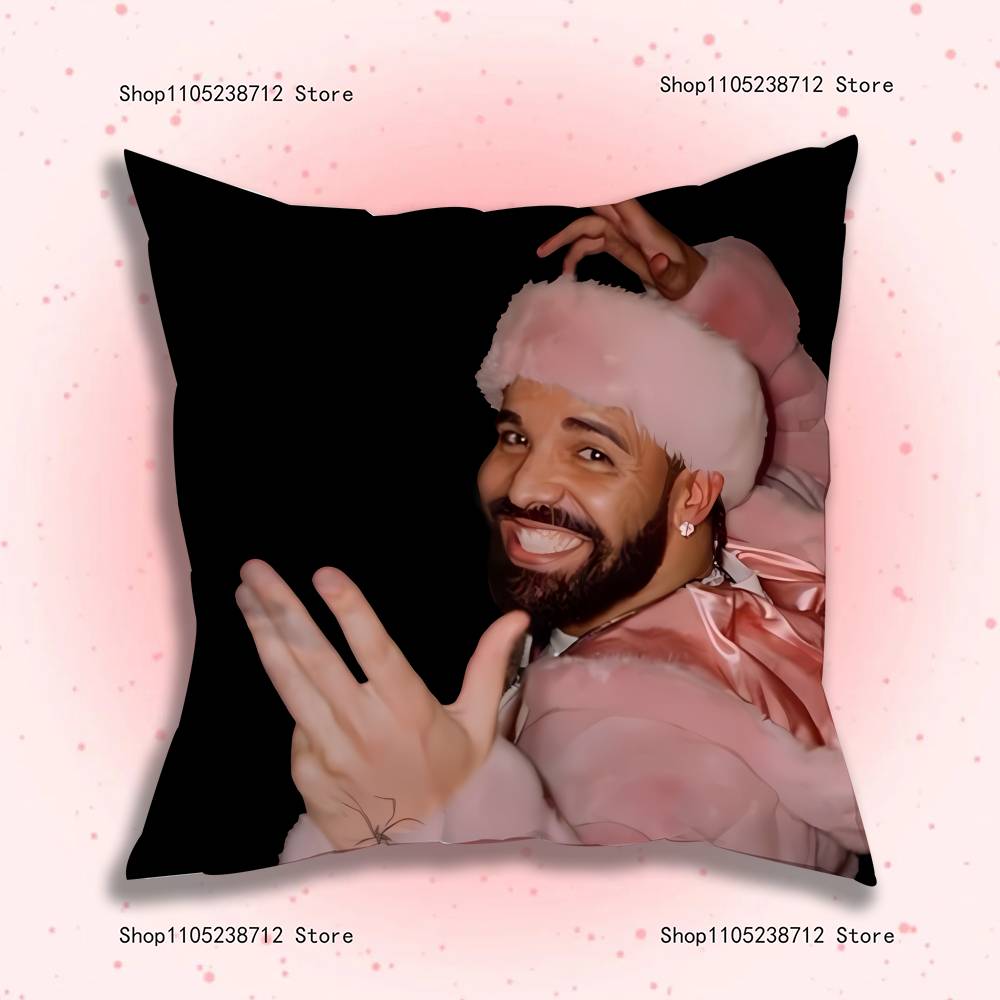 Drake O-OvO OWL Pillow Covers Cartoon Sofa Decorative Home Double-sided Printing Short Plush Cute Cushion Cover