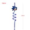 New Cartoon Sonic Party Supplies Boys Birthday Party Disposable Tableware Set Paper Plate Cup Napkin Balloon Baby Shower Decor