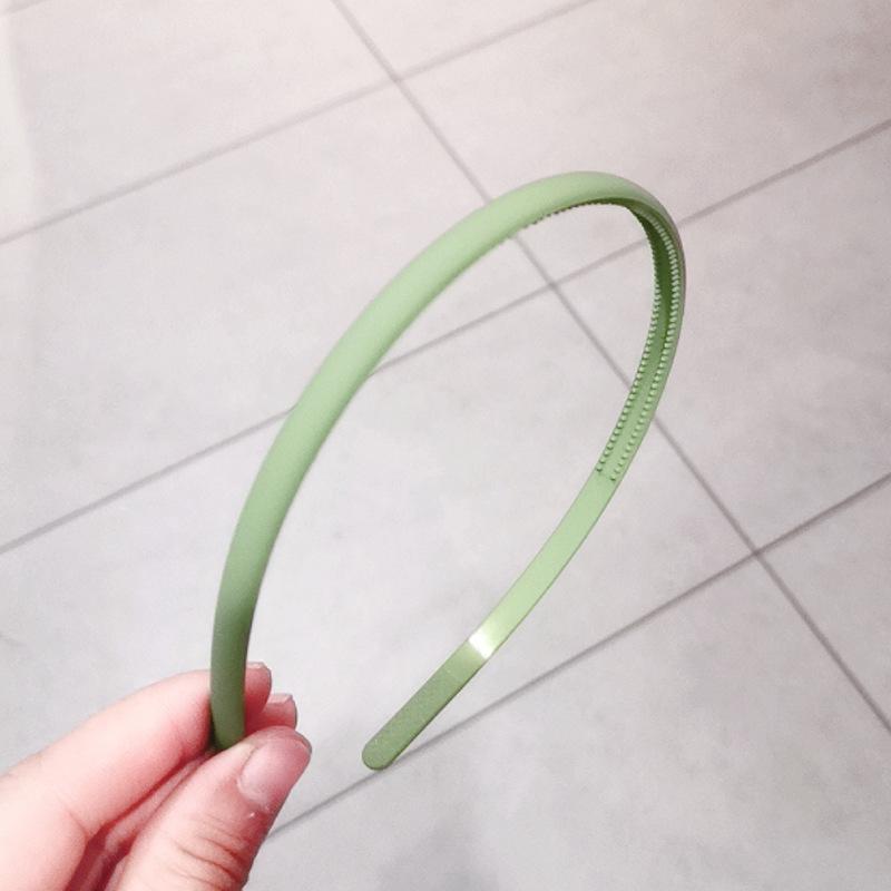 1PC Fashion Frosted Candy Color Thin Plastic Hairbands Women Headband Non-Slip Resin Hair Hoop Holder Turban Hair Accessories