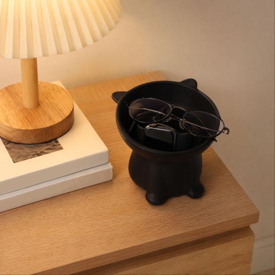 Cute Cat-Shaped Jewelry Tray 3D Printed Trinket Dish