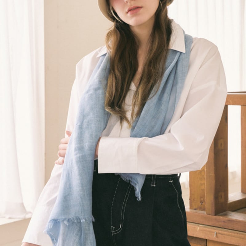 RaJu Natural Fringe Scarf_7 Color