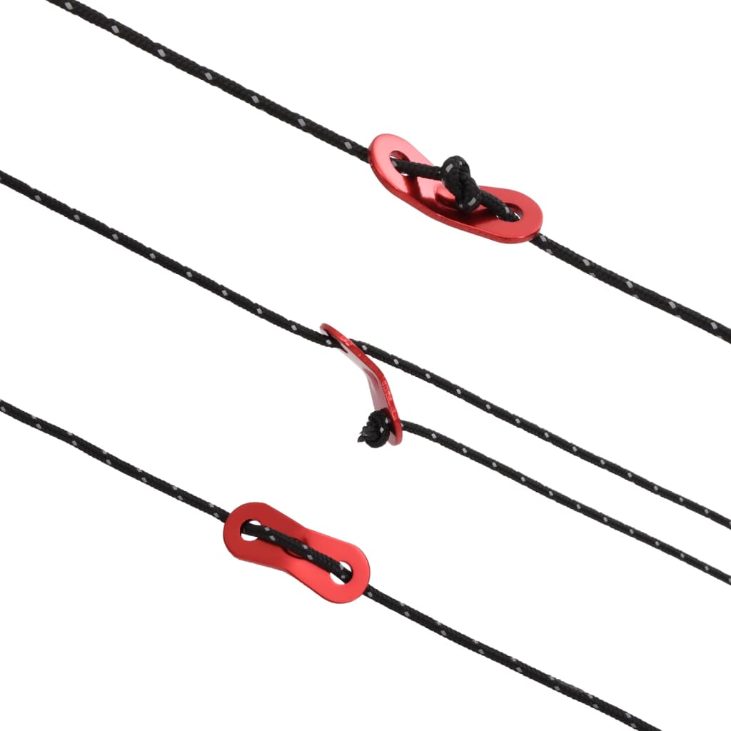 Reflective Tent Guy Lines with Rope Tensioners 50 M 4 Mm