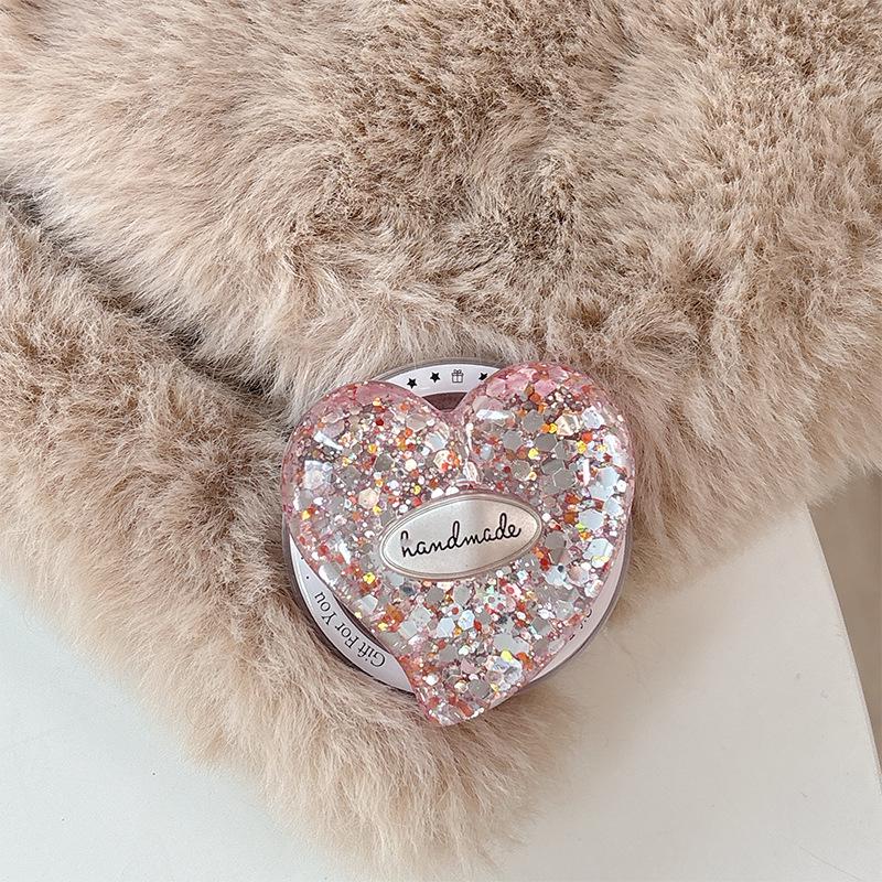Sequin Airbag Phone Holder with Magsafe Ring and Desktop Support