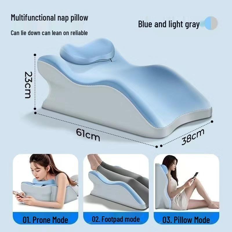 Gesicht nach unten Memory-Schaum Kopfstütze & Beinerhöhung Kissen Set