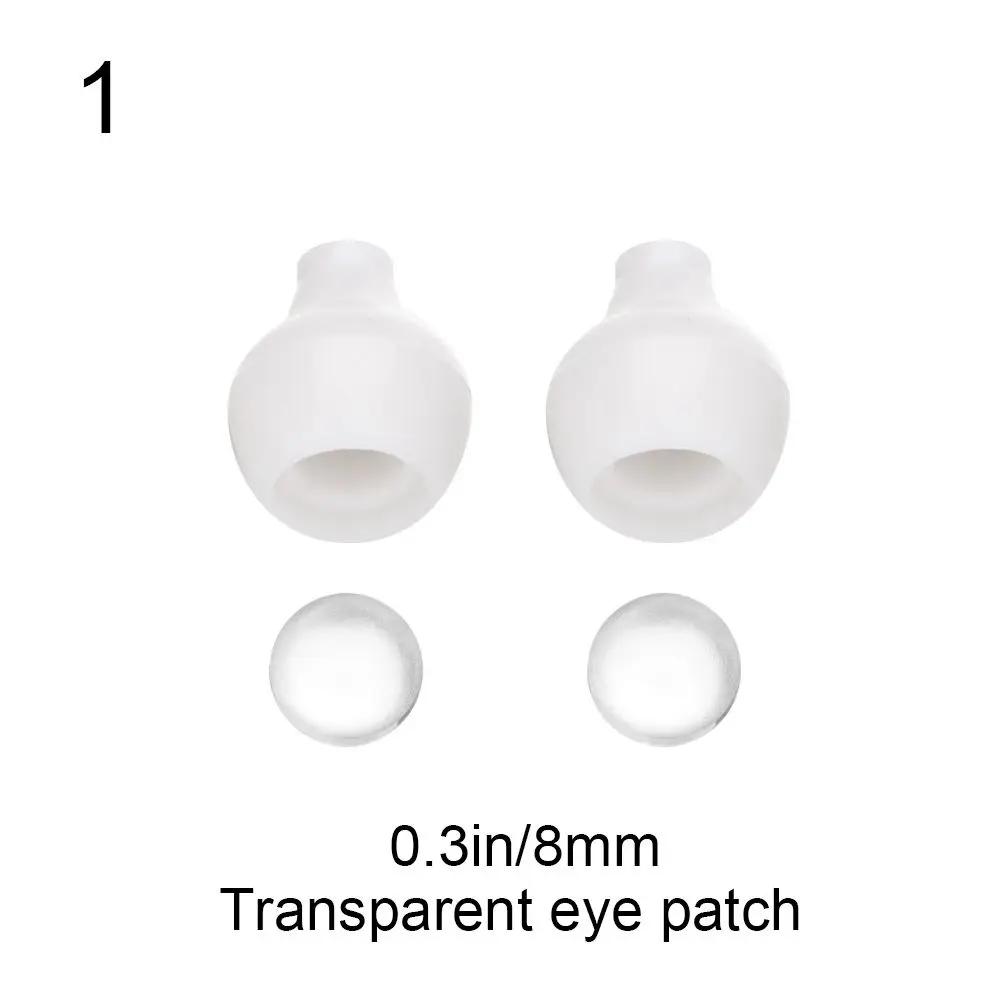 

1Set Acrylic Half Round Doll Eyes 8~26Mm Transparent Black Eye Patch Safety Eyeball Sticking Mud Clay Toy Sets Diy Doll Accessories