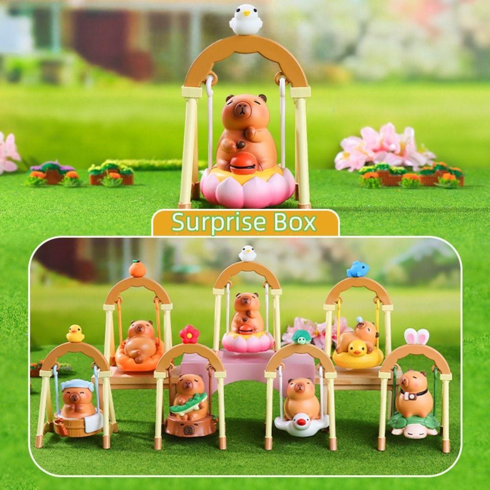 Lying Sitting Capybara Anime Figure Random Type Capybara PVC Model Capybara Figure Toys  Children