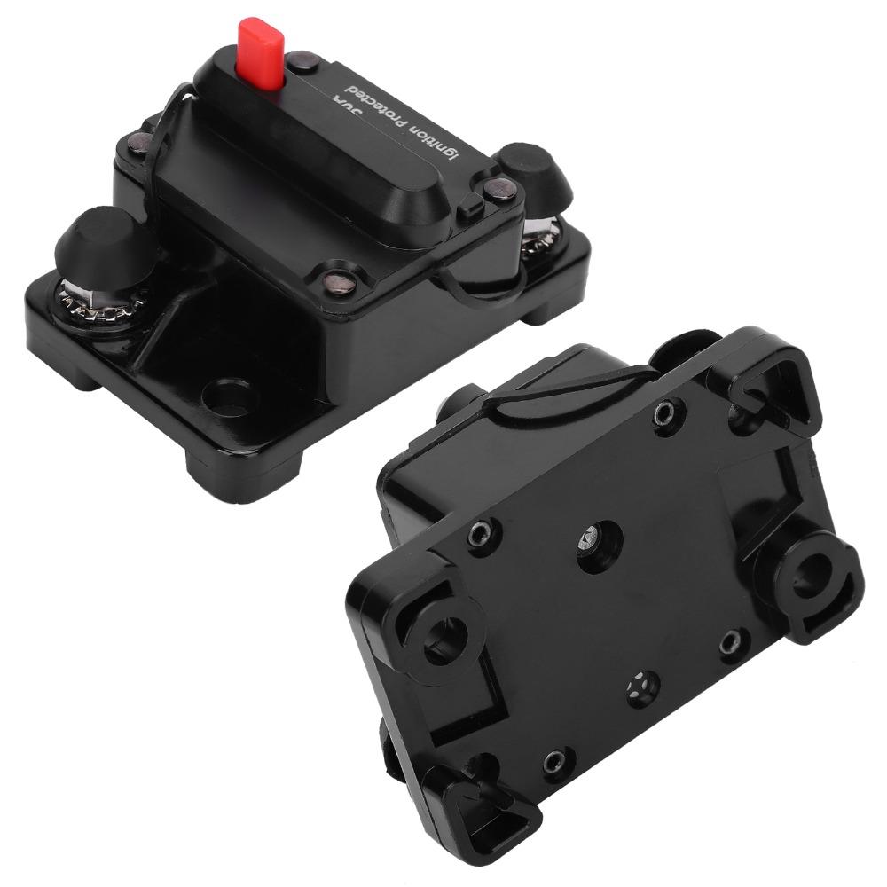 DC12‑42V Circuit Breaker 50A-300A Waterproof Design Auto Switch Fuse Holder Auto Reset Fuse Holder Car Applications