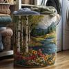 Quilted Laundry Basket Storage Organizer Dirty Clothes Home Closet Organization