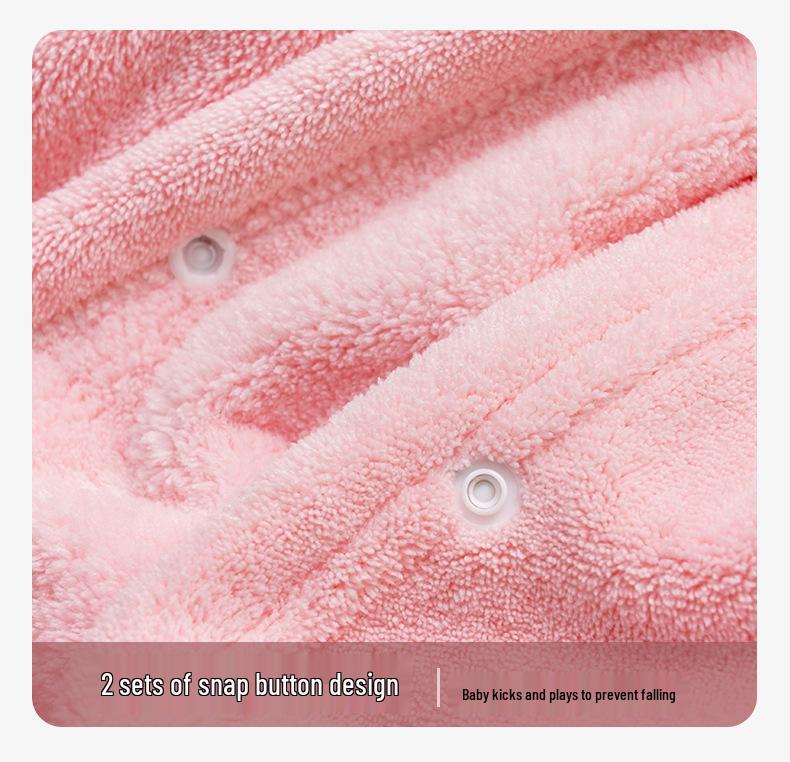 Asciugamano da Bagno con Cappuccio in Pile Corallo Disegnato Xiangfeng per Bambini - Assorbente, Mantella Indossabile per Neonati