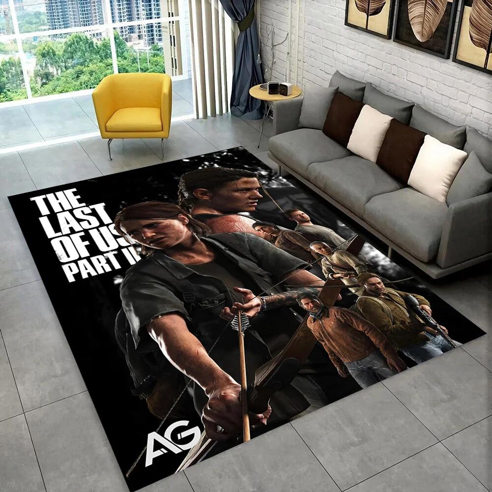 The Last of Us horor TV hra Pedro Area Koberec,Koberec pro domácnost Obývací pokoj Ložnice Pohovka Rohožka Dekor,dětská hra Protiskluzová podložka na podlahu