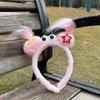 1/2PCS Girls Personality Funny Hairband Creative Face Wash Hairband Cute Clown Doll Design Plush Hair Clip Fun Hair Accessories