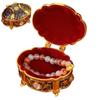 Oval Shape Trinket Box Relief Design Jewelry Box Jewelry Storage Case  Jewelry Storage