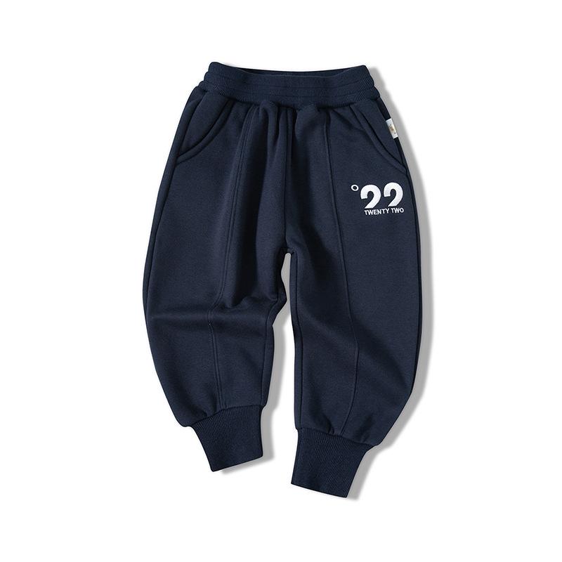 

Модные спортивные штаны для мальчиков в стиле INS на осень/зиму - Повседневные спортивные длинные штаны с буквенным дизайном 130cm