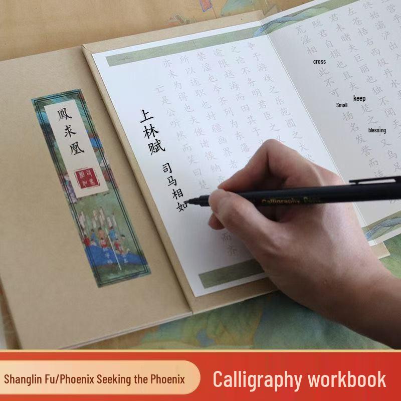 Lanting Preface Calligraphy Practice Book: Hard Pen Regular Script Tracing for Adults